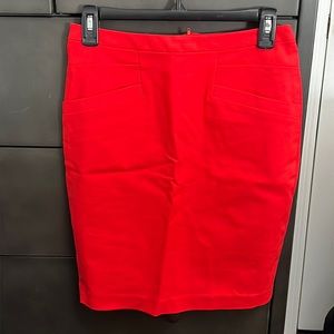 NWT H&M orange pencil skirt size 6